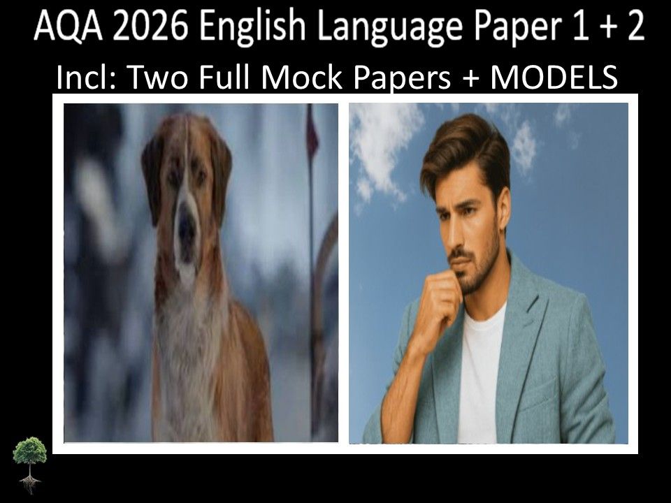 Two AQA 2026 English Language Paper 1 + 2 Mocks | MODELS