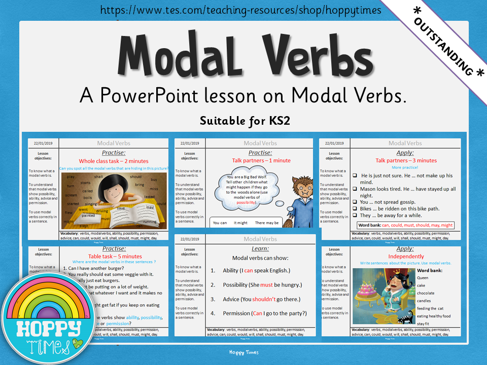 Outstanding Modal Verbs Lesson Ks2 Teaching Resources