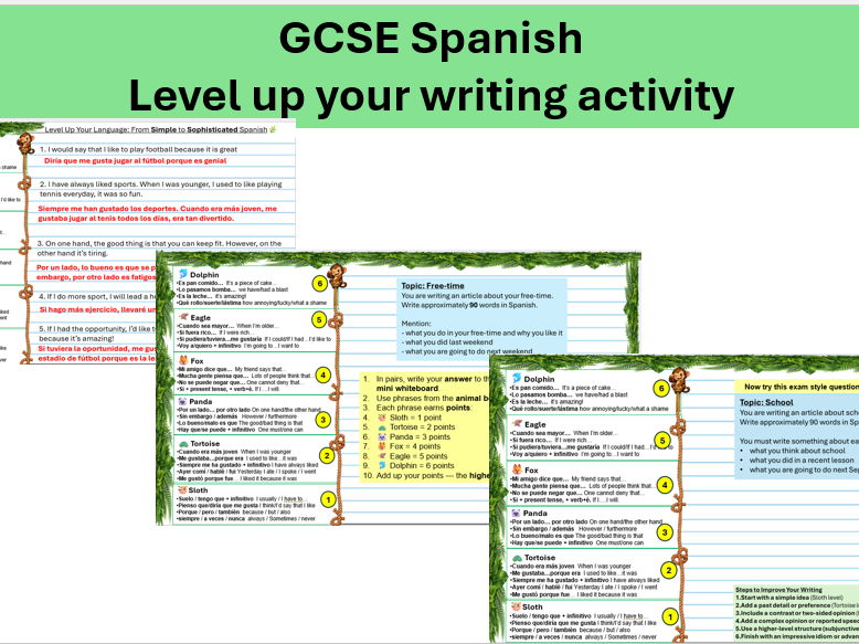 GCSE Spanish: Level up your writing