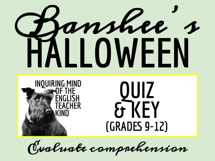 "The Banshee's Halloween" by Herminie Templeton Quiz and Answer Key (Irish Folktale)