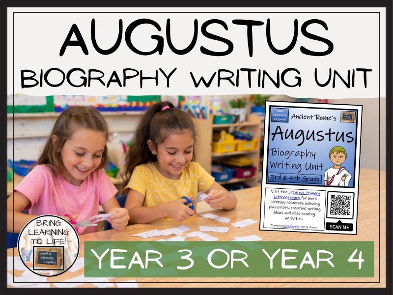 Augustus Biography Writing Unit | Year 3 or Year 4