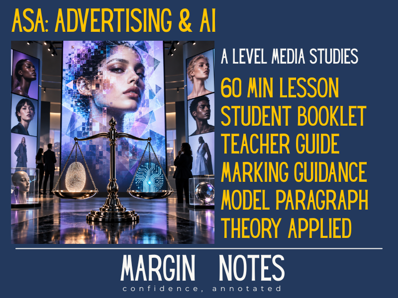 AI Advertising, ASA Regulation and Representation | AQA Media Studies