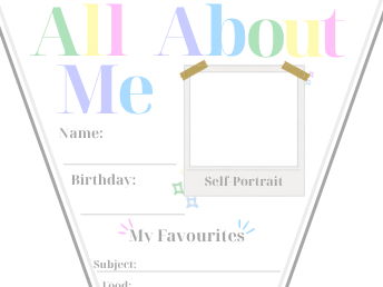 All About Me Bunting
