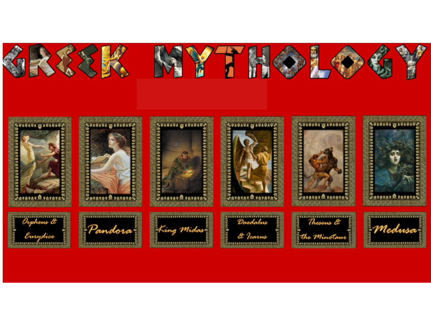 GREEK MYTHOLOGY FULL DISPLAY SET