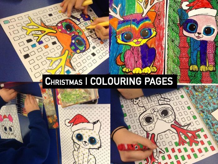 CHRISTMAS COLOUR THEORY | Colouring Pages