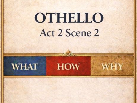 Othello Act 2 Scene 2 – Crit Think Teacher Resource (GCSE)