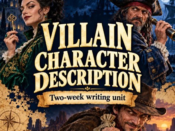 Character Description Writing Unit – Villains, Ruckus and Treasure Island