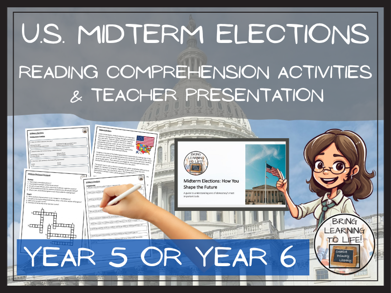 Midterm Elections Reading Comprehension Activities | Year 5 or Year 6
