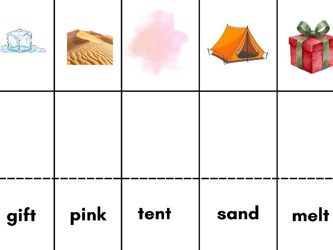 Phase 4 Phonics CVCC Words – Read & Match to Picture (2 Sheets)