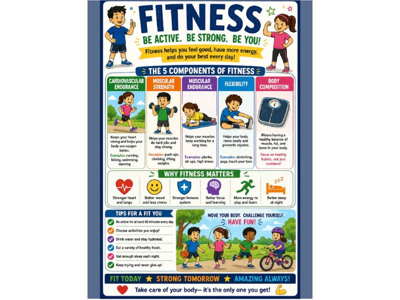 Fitness 18"x24" Classroom Poster