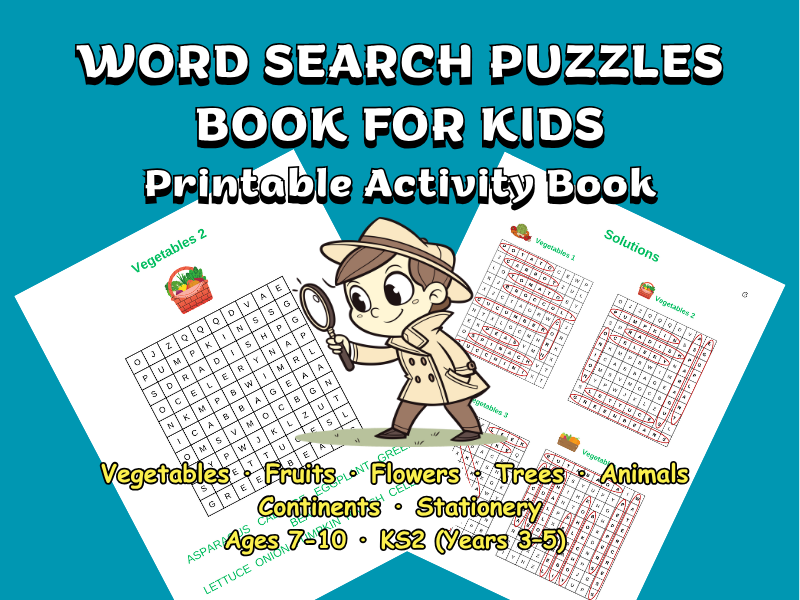 Free Word Search Puzzles Worksheets (KS2)