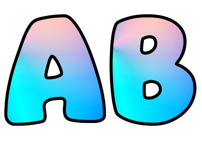 Sky Blue Light Pink Lettering Set for Classroom Display | Upper & Lowercase, 0-9 and Signs