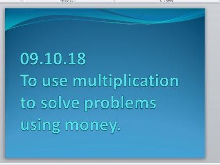 Multiplication Problems Using Money KS2