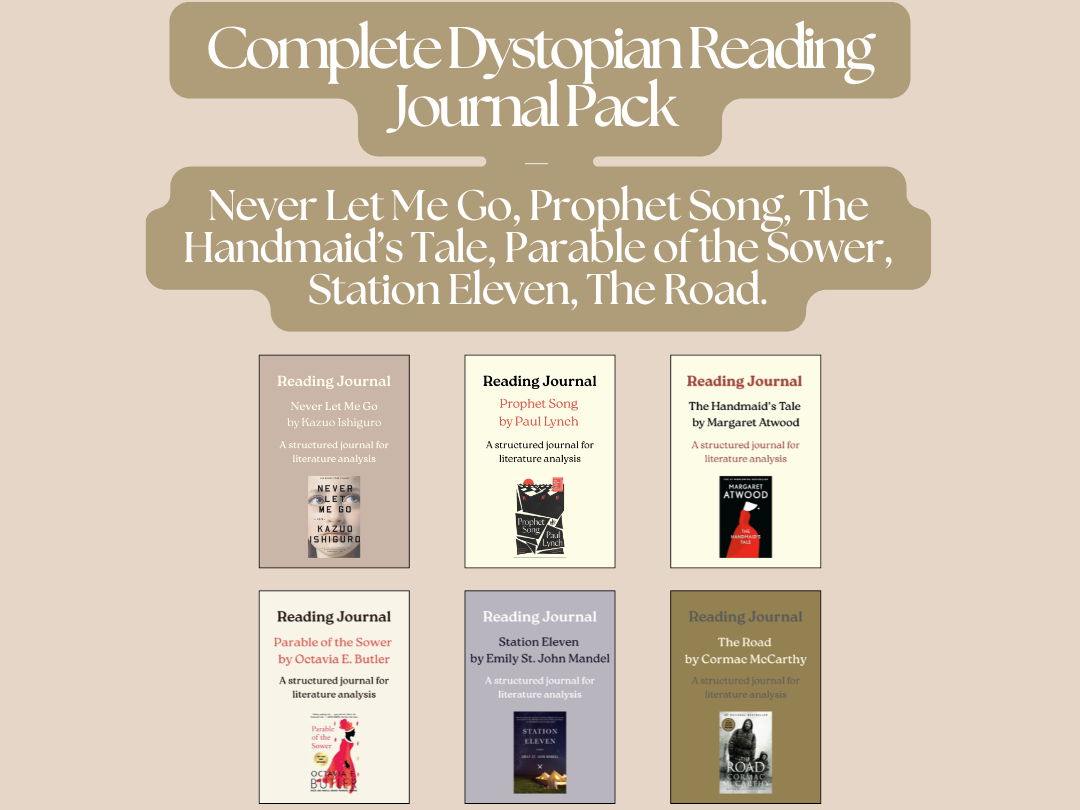 Complete Dystopian Reading Journal Pack (6 novels)