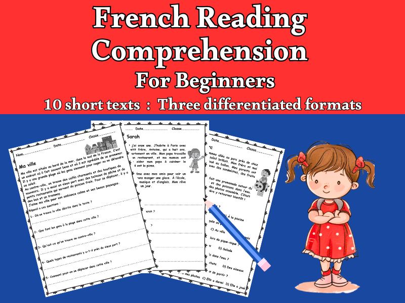 French Reading Texts & Question For Beginners