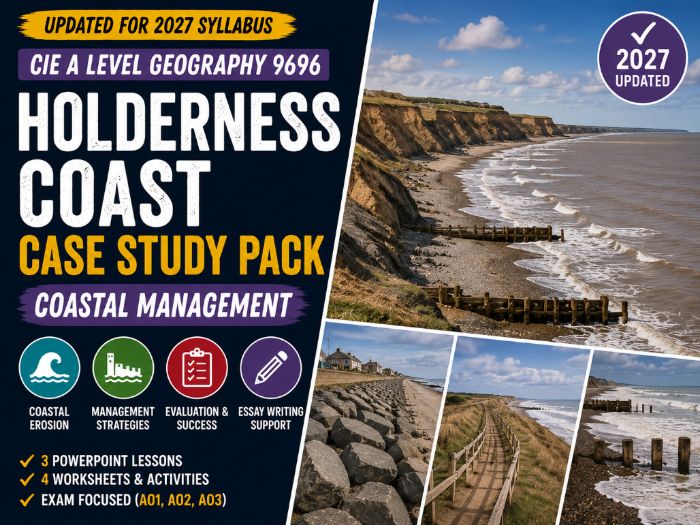 Holderness Coast Case Study & Essay Skills Pack | A Level Geography (2027)