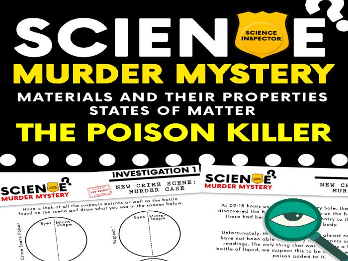 Science Murder Mystery - Materials and their Properties - States of Matter