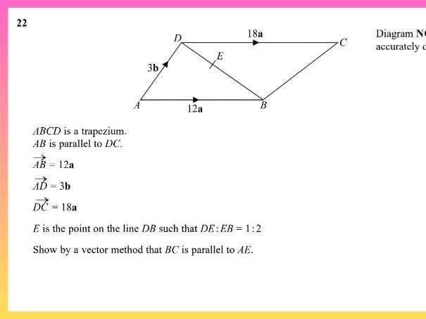 Vectors | IGCSE Linear A | Higher | 4MA1 | Maths