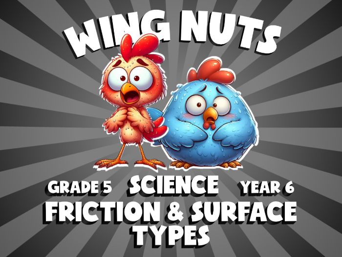 Friction & Surface Types WING NUTS Science Game | No-Prep Year 6 Review Activity