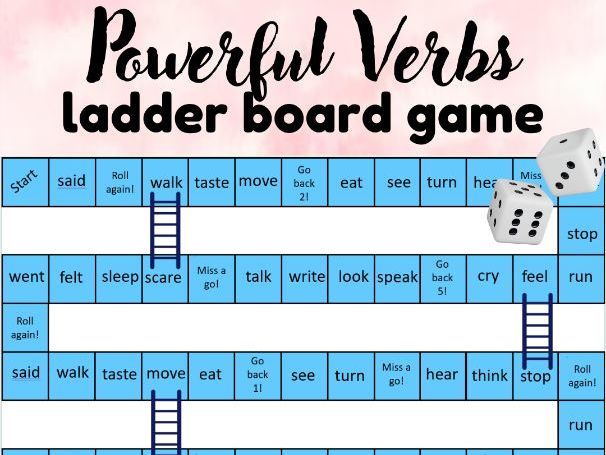 Powerful Verb Board Game