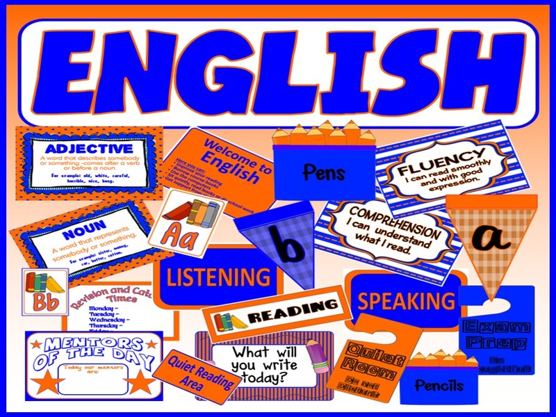 ENGLISH DISPLAY RESOURCES - CLASSROOM DISPLAY KEY STAGE 1-4
