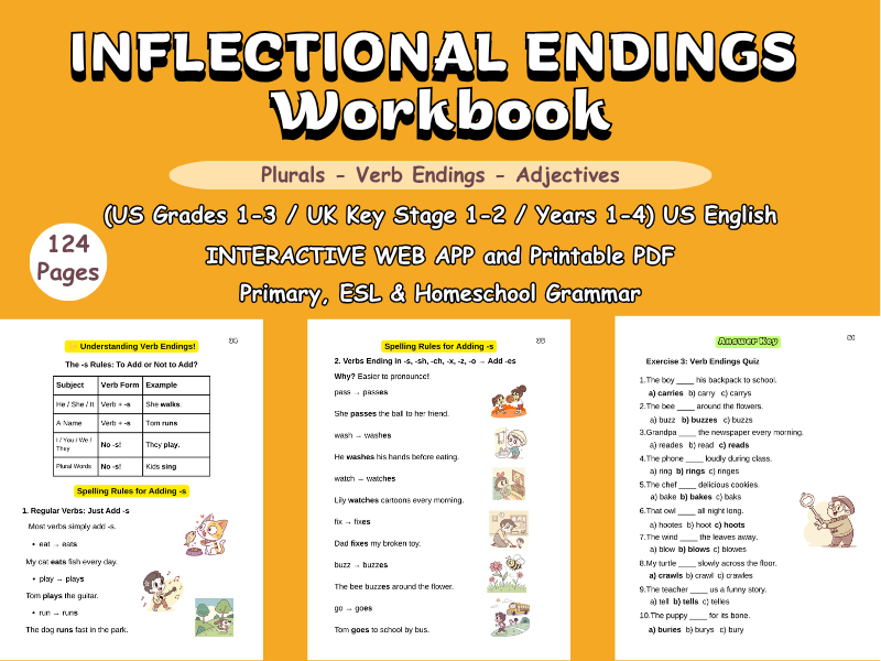 Inflectional Endings: Gr 1-3/ KS 1-2