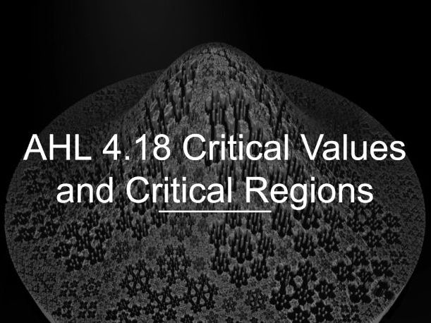 IB Math AI AHL 4.18 - Critical Values and Critical Regions