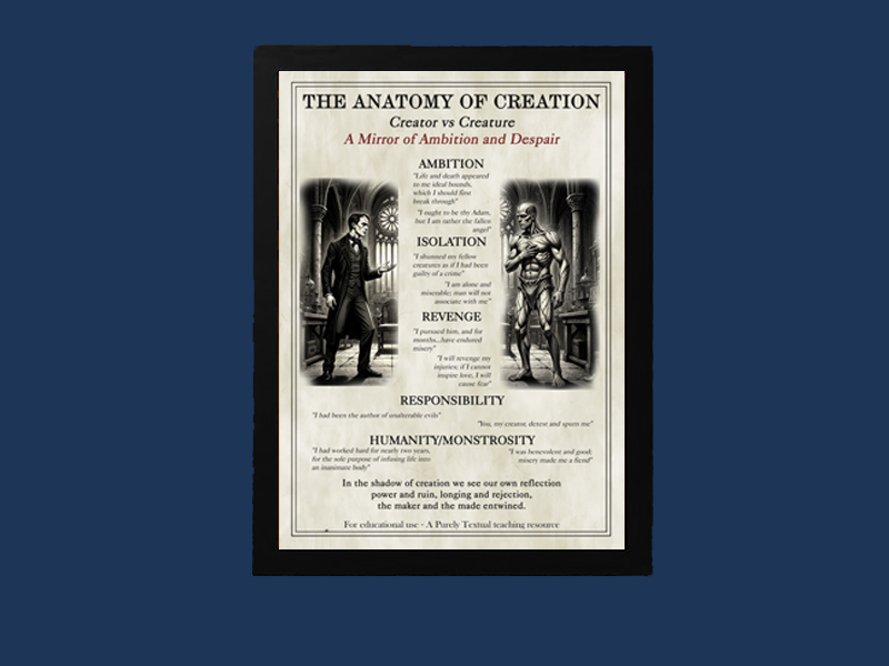Frankenstein Theme of Creation Poster