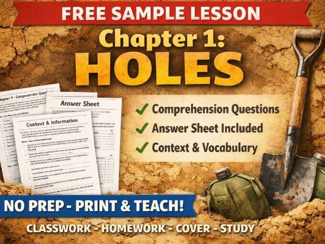 Holes by Louis Sanchar Exercises for Chapter 1 (with answers)