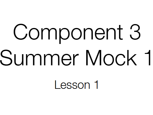 Component 3 Mock : Complete Ready-to-Teach Scheme of Work | Pearson BTEC Tech Award Performing Arts