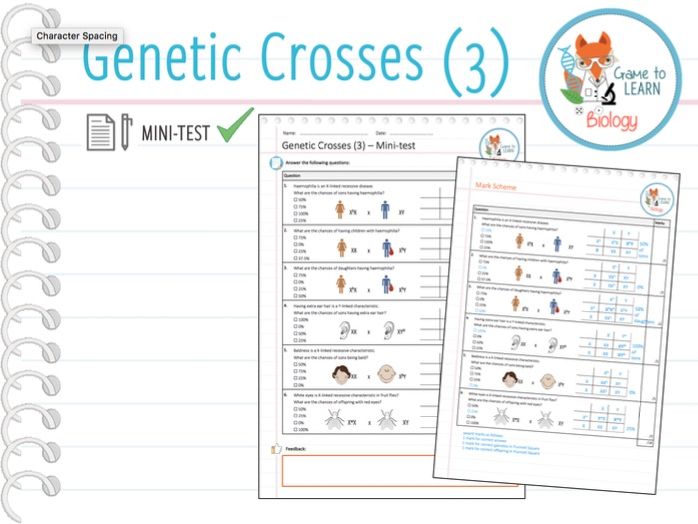 Genetic Crosses (3) - Mini-test (KS4) | Teaching Resources