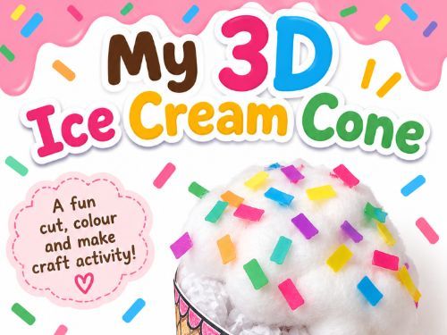 My 3D Ice Cream Cone – Summer Craft!