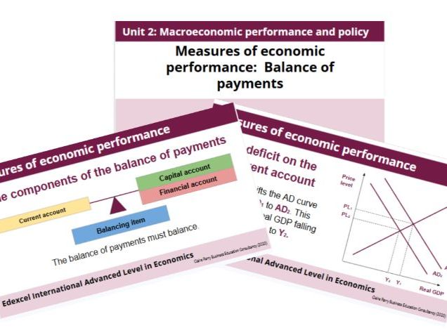 2.3.1 Measures of economic performance: Balance of payments