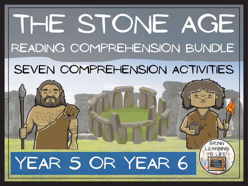 Stone Age Reading Comprehension Bundle | Year 5 or Year 6