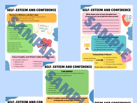 Self-Esteem and Confidence - (5 page pdf)