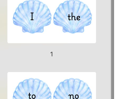 Phase 2/Basics 2 Tricky word shells