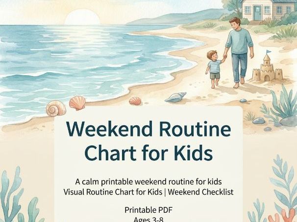 Weekend Routine Chart for Kids