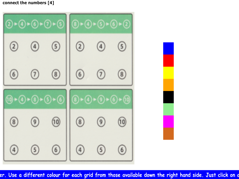 connect the numbers [4]