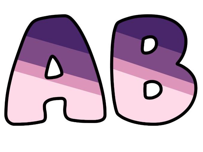 White Pink Purple Art Themed Lettering Set | Classroom Display | Upper & Lowercase, 0-9