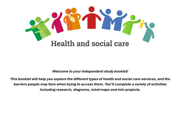 BTEC Level 1/2 Health and Social Care - Component 2 Preparation Task (Extension after Component 1)