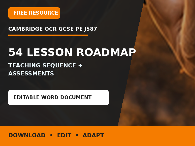OCR GCSE PE J587 Teaching Sequence and Assessment Roadmap