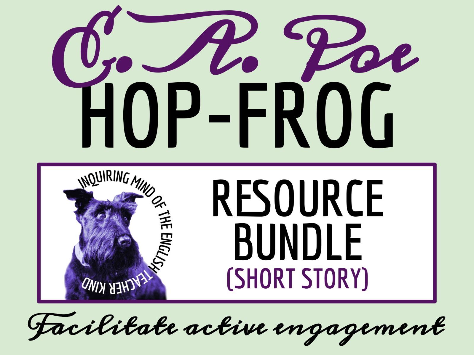 "Hop Frog" by Edgar Allan Poe Quiz, Close Reading Worksheets, and Vocabulary Activities