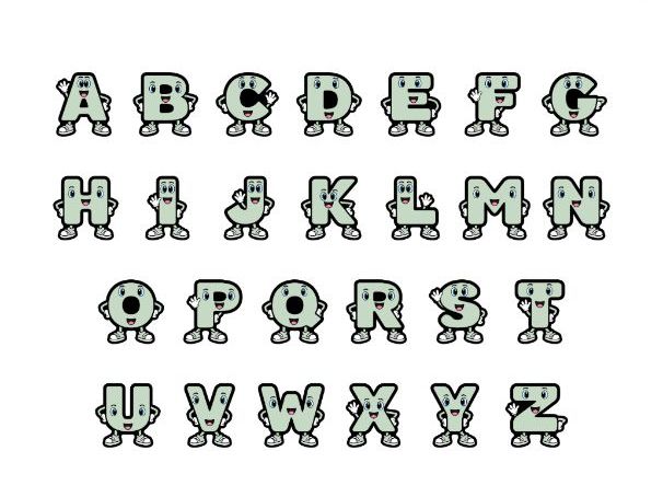 Sage Signature Character Display Lettering - Uppercase A–Z