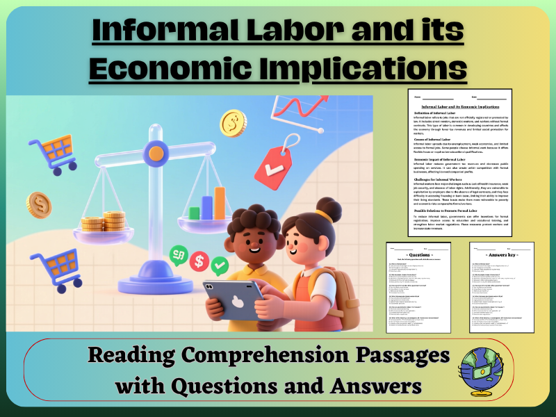 Informal Labor and its Economic Implications: Reading Comprehension – Fun, Interactive