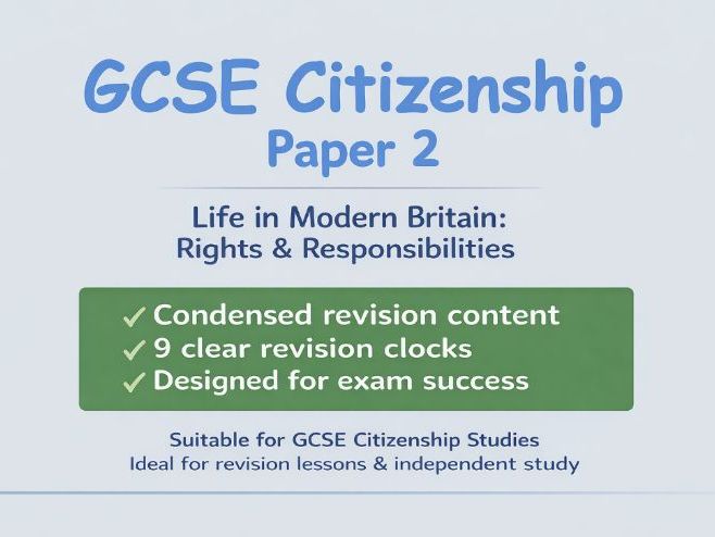 GCSE Citizenship Paper 2 revision