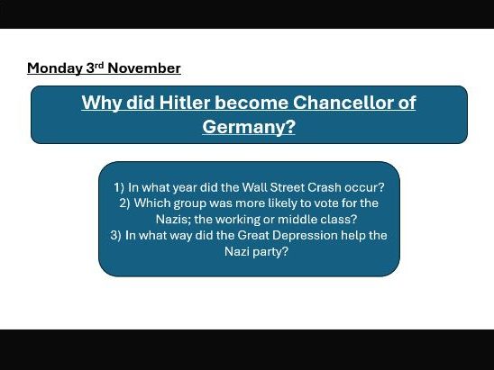 How did Hitler become Chancellor?