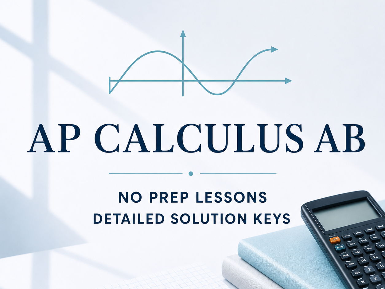 Calculus Cover Lessons (Unit 1): Limits & Continuity | No Prep Lessons