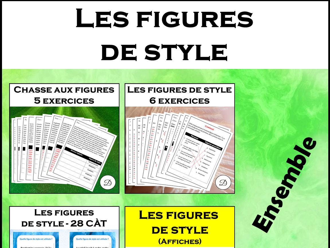 Les figures de style - Ensemble / French - Literary Devices