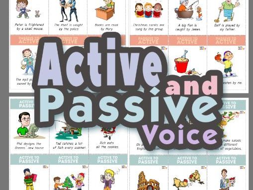 Active and Passive Voice Worksheet | Grammar Practice | Printable ESL & English