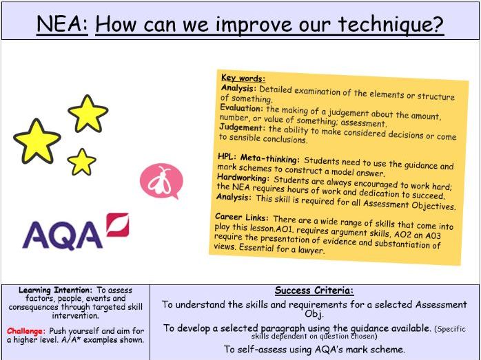 A-Level History: NEA Skills (USA Civil Rights)